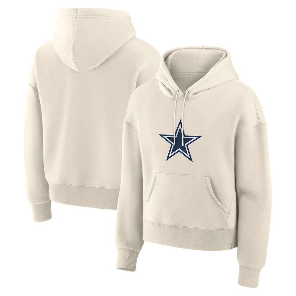 Dallas Cowboys Women's Dove Legacy Pullover Hoodie - Cream cheap