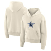 Dallas Cowboys Women's Dove Legacy Pullover Hoodie - Cream cheap