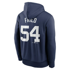 Max Fried New York Yankees Name & Number Pullover Hoodie - Navy | Nike