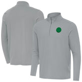 Pittsburgh Steelers Antigua St Patrick Day Intent Quarter-Zip Pullover Top - Gray for sale
