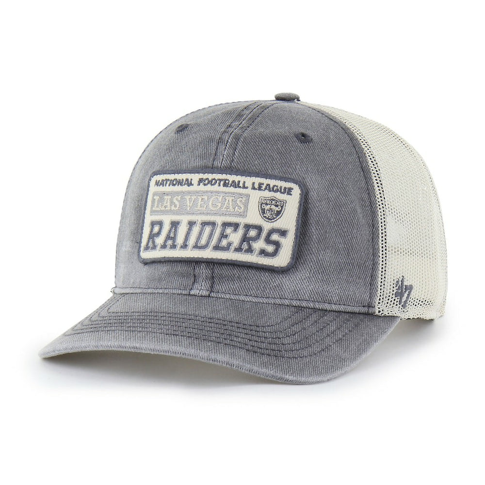Las Vegas Raiders '47 Canteen Relaxed Trucker Adjustable Hat - Charcoal online