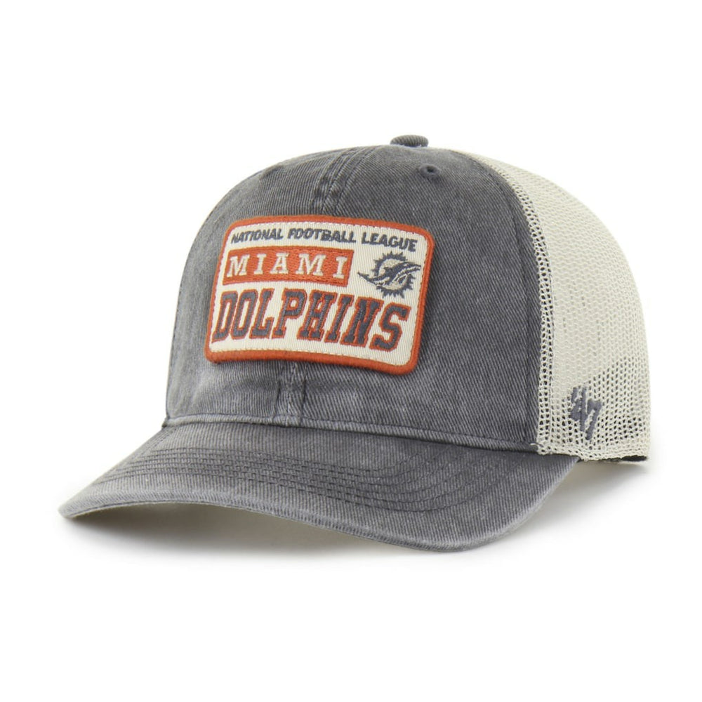 Miami Dolphins '47 Canteen Relaxed Trucker Adjustable Hat - Charcoal cheap