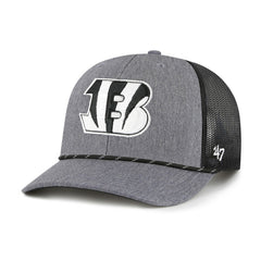 Cincinnati Bengals '47 Carbon Rope Trucker Adjustable Hat - Heather Charcoal online