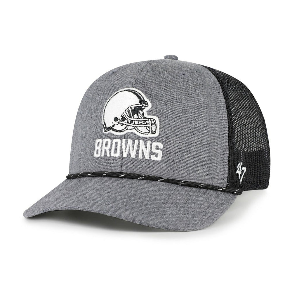 Cleveland Browns '47 Carbon Rope Trucker Adjustable Hat - Heather Charcoal outlet