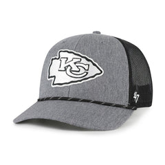 Kansas City Chiefs '47 Carbon Rope Trucker Adjustable Hat - Heather Charcoal discount