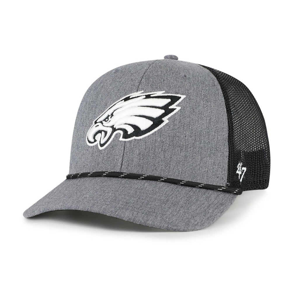 Philadelphia Eagles '47 Carbon Rope Trucker Adjustable Hat - Heather Charcoal discount