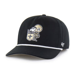 New Orleans Saints '47 Rope Hitch Adjustable Hat - Black cheap