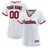 Cleveland Guardians Women's Home Custom Replica 2.0 Jersey - White | Nike