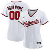 Washington Nationals Women's Home Custom Replica 2.0 Jersey - White | Nike