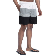 Las Vegas Raiders G-III Sports by Carl Banks Sunrise Volley Swim Shorts - Black/Silver cheap