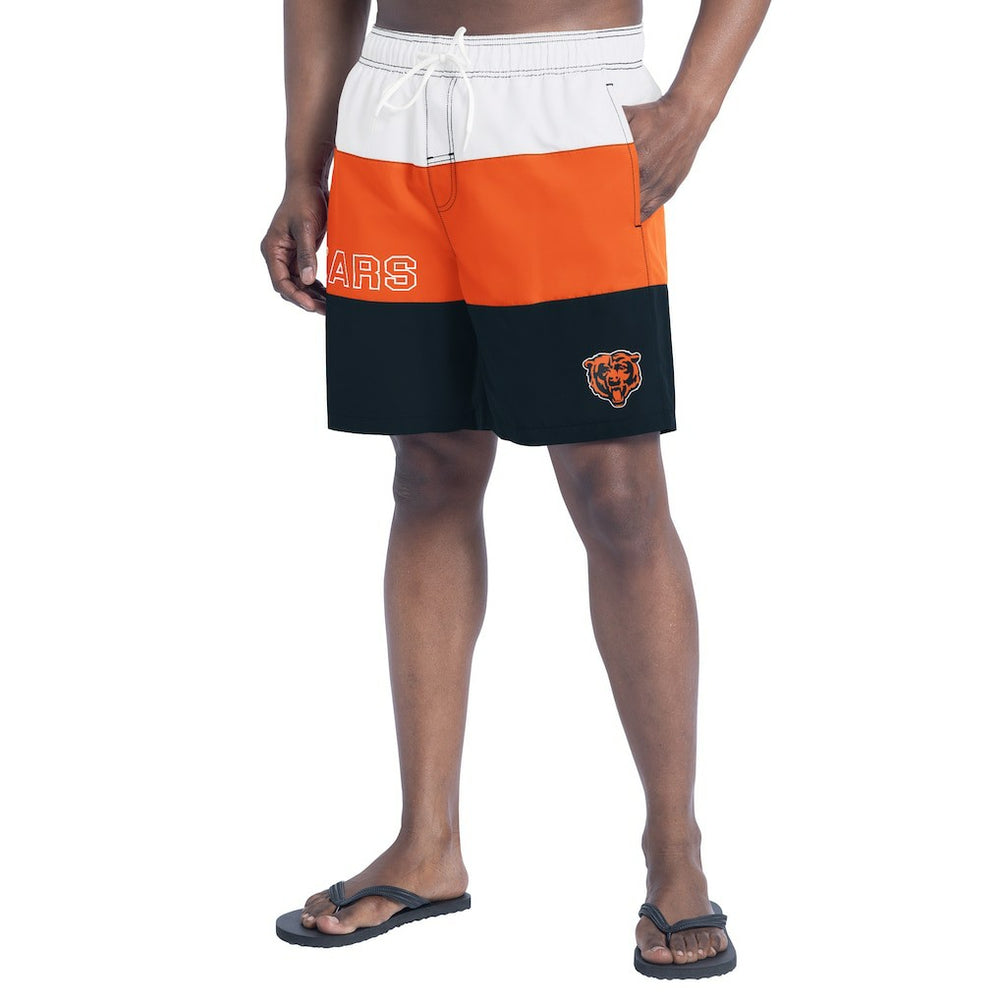 Chicago Bears G-III Sports by Carl Banks Sunrise Volley Swim Shorts - Navy/Orange outlet