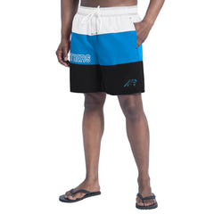 Carolina Panthers G-III Sports by Carl Banks Sunrise Volley Swim Shorts - Black/Blue online