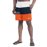 Denver Broncos G-III Sports by Carl Banks Sunrise Volley Swim Shorts - Orange/Navy cheap