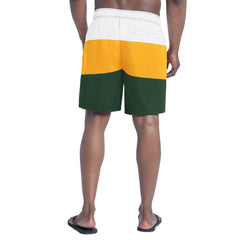 Green Bay Packers G-III Sports by Carl Banks Sunrise Volley Swim Shorts - Green/Gold for sale