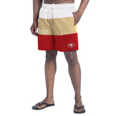 San Francisco 49ers G-III Sports by Carl Banks Sunrise Volley Swim Shorts - Scarlet/Gold cheap