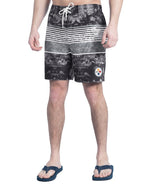 Pittsburgh Steelers G-III Sports by Carl Banks Horizon Volley Swim Shorts - Black/Gray cheap