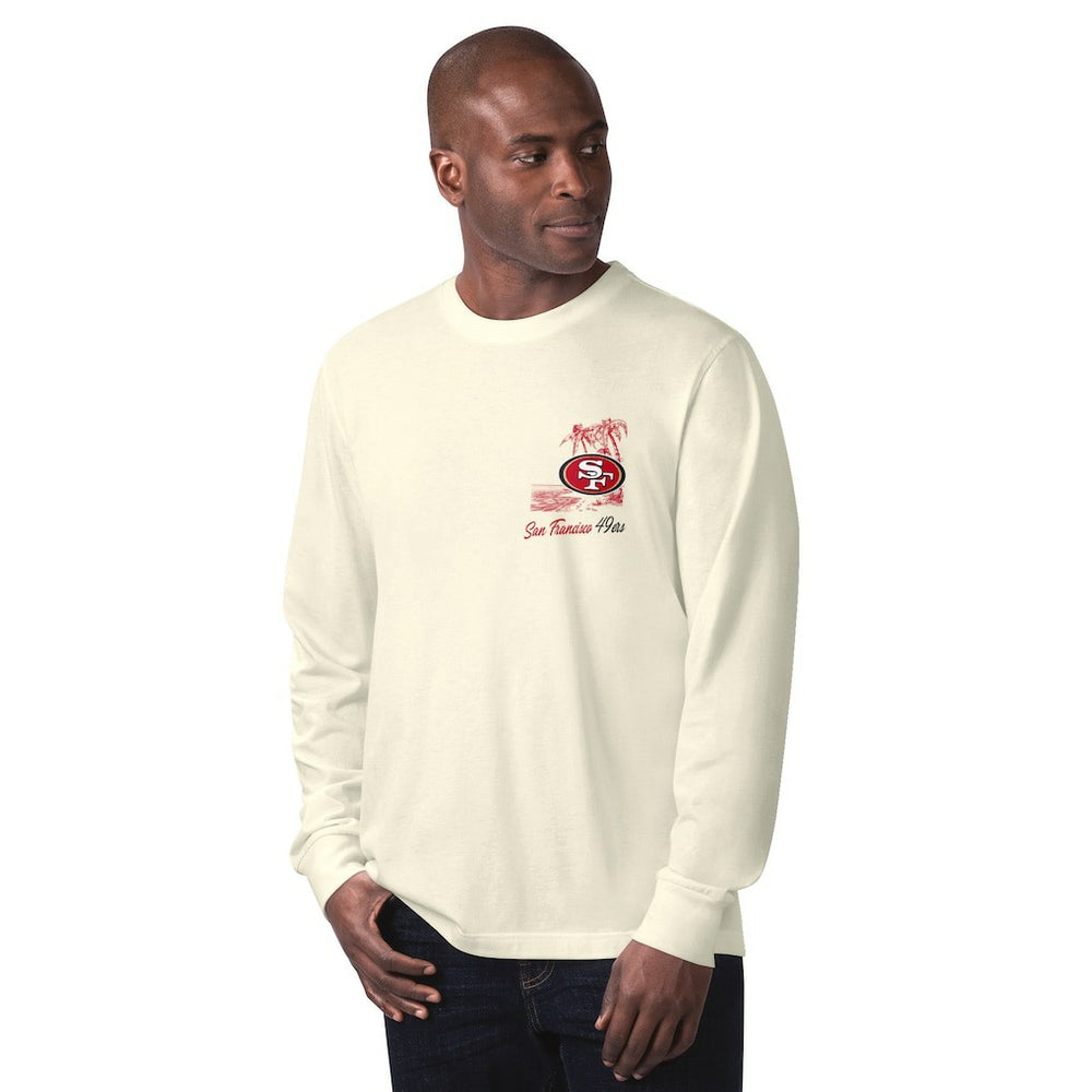 San Francisco 49ers Margaritaville It's Five O'Clock Somewhere Long Sleeve T-Shirt - Cream discount
