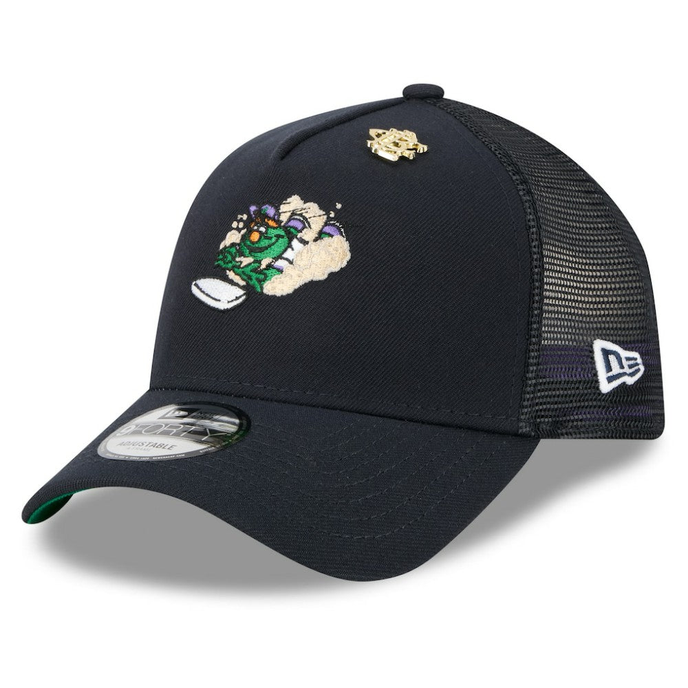 Boston Red Sox 2025 Big League Chew A-Frame 9FORTY Adjustable Trucker Hat - Navy | New Era