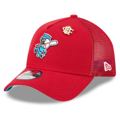Cincinnati Reds 2025 Big League Chew A-Frame 9FORTY Adjustable Trucker Hat - Red | New Era