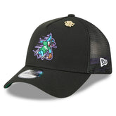 Miami Marlins 2025 Big League Chew A-Frame 9FORTY Adjustable Trucker Hat - Black | New Era
