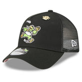 Pittsburgh Pirates 2025 Big League Chew A-Frame 9FORTY Adjustable Trucker Hat - Black | New Era