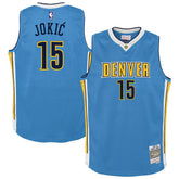 Nikola Jokic Denver Nuggets Youth 2016/17 Hardwood Classics Swingman Jersey sale - Light Blue | Mitchell & Ness online