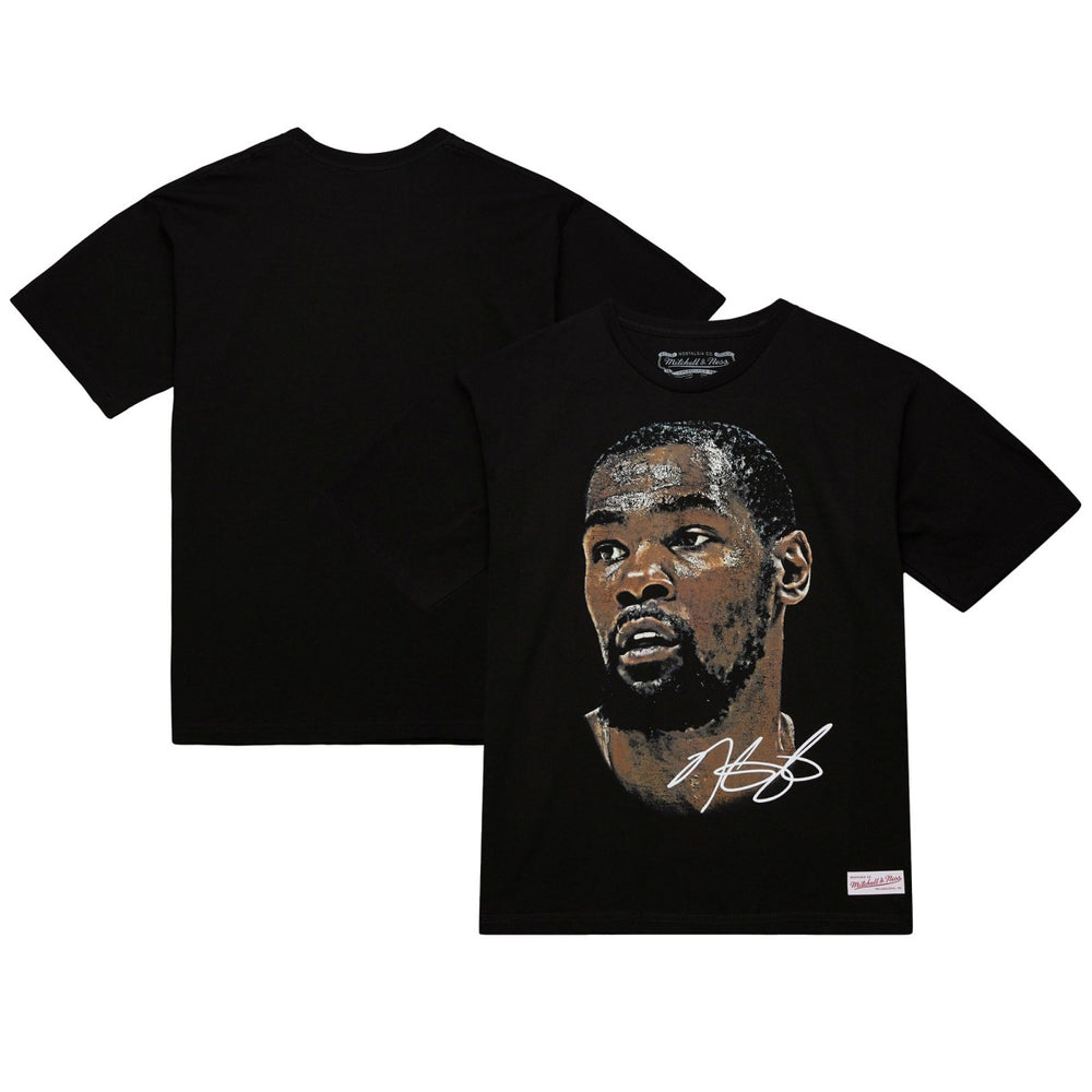 Kevin Durant NBA Unisex Real Big Face Player T-Shirt - Black | Mitchell & Ness outlet