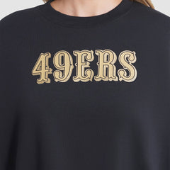 San Francisco 49ers Women's 2025 Rivalries Collection Oversized Phoenix Fleece Sweatshirt - Black | Nike discount