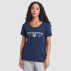 Seattle Seahawks Women's 2025 Rivalries Collection Slub Dri-FIT T-Shirt - College Navy | Nike outlet
