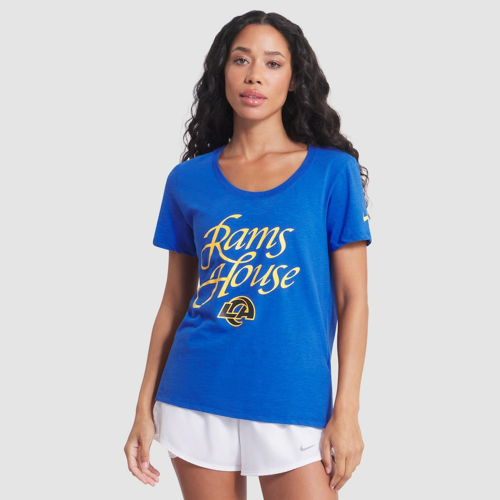 Los Angeles Rams Women's 2025 Rivalries Collection Slub Dri-FIT T-Shirt - Royal | Nike sale