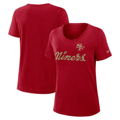 San Francisco 49ers Women's 2025 Rivalries Collection Slub Dri-FIT T-Shirt - Scarlet | Nike cheap