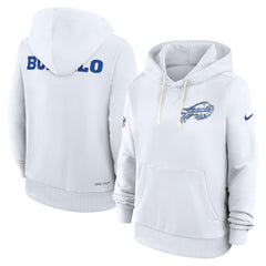 Buffalo Bills Women's 2025 Rivalries Collection Standard Issue Sideline Dri-FIT Hoodie - White | Nike on sale