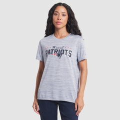 New England Patriots Women's 2025 Rivalries Collection Sideline Velocity Dri-FIT T-Shirt - Silver | Nike on sale