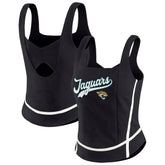 Jacksonville Jaguars WEAR by Erin Andrews Women's Square Neck Tank Top - Black outlet