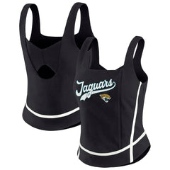 Jacksonville Jaguars WEAR by Erin Andrews Women's Square Neck Tank Top - Black outlet