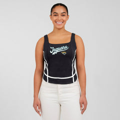 Jacksonville Jaguars WEAR by Erin Andrews Women's Square Neck Tank Top - Black outlet