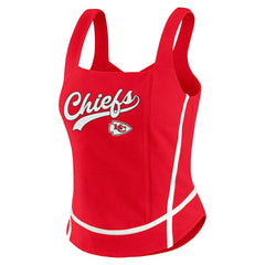 Kansas City Chiefs WEAR by Erin Andrews Women's Square Neck Tank Top - Red discount