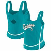 Miami Dolphins WEAR by Erin Andrews Women's Square Neck Tank Top - Aqua online