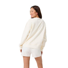 New York Mets Terez Women's Technicolor Oversized Pullover Sweatshirt - Cream