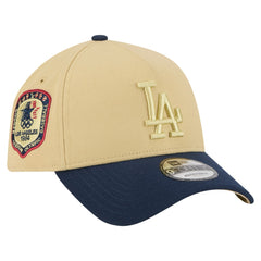 Los Angeles Dodgers x The Heritage Collection LA84 Summer Olympics 9FORTY Adjustable Hat - Gold/Navy | New Era