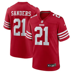 Deion Sanders San Francisco 49ers Team Retired Player Game Jersey - Scarlet | Nike on sale