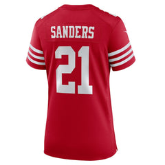 Deion Sanders San Francisco 49ers Women's Retired Player Game Jersey - Scarlet | Nike cheap