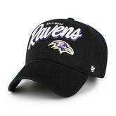 Baltimore Ravens '47 Women's Ariana Clean Up Adjustable Hat - Black on sale