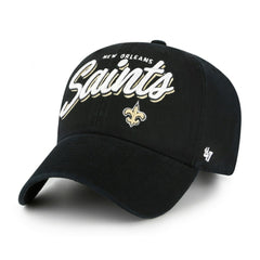New Orleans Saints '47 Women's Ariana Clean Up Adjustable Hat - Black outlet