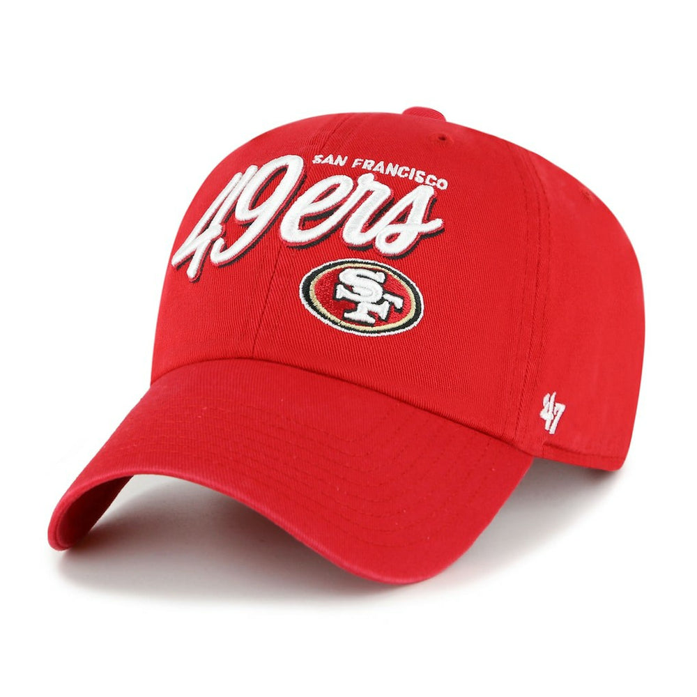 San Francisco 49ers '47 Women's Ariana Clean Up Adjustable Hat - Scarlet sale