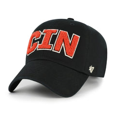 Cincinnati Bengals '47 Women's Zoey Clean Up Adjustable Hat - Black on sale