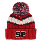 San Francisco 49ers '47 Women's Emma Cuffed Knit Hat with Pom - Scarlet cheap