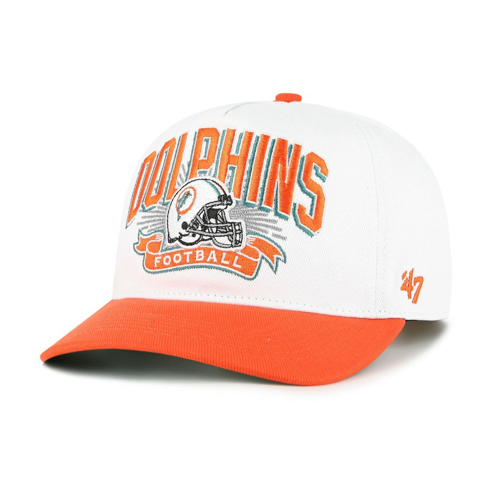 Miami Dolphins '47 Youth Prime Play Hitch Adjustable Hat - White/Orange on sale