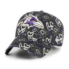 Baltimore Ravens '47 Girls Youth Mural Clean Up Adjustable Hat - Black discount
