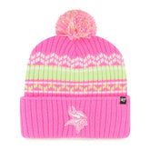 Minnesota Vikings '47 Girls Youth Polar Vortex Cuffed Knit Hat with Pom - Pink online